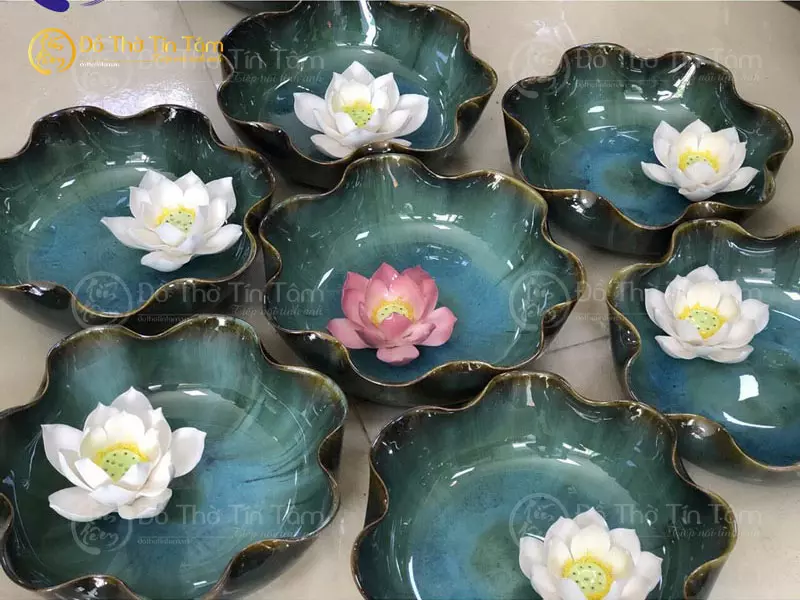 Bát Sen bộ đồ thờ thần tài thổ địa