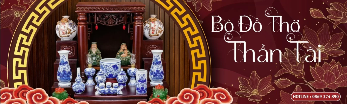 Bộ đồ thờ thần tài thổ địa