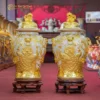 Chóe Thờ Men Rạn Dát Vàng Bát Tràng
