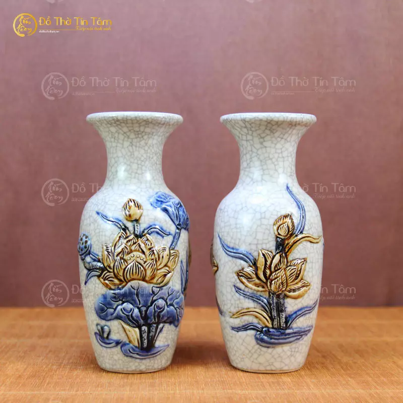 Lọ Hoa bộ đồ thờ thần tài thổ địa