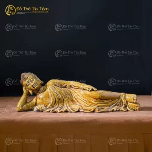 Tượng Phật Cát Tường Bát Tràng Men Hoàng Thổ