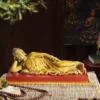 Tượng Phật Thích Ca Mâu Ni nằm men hoàng thổ gốm Bát Tràng