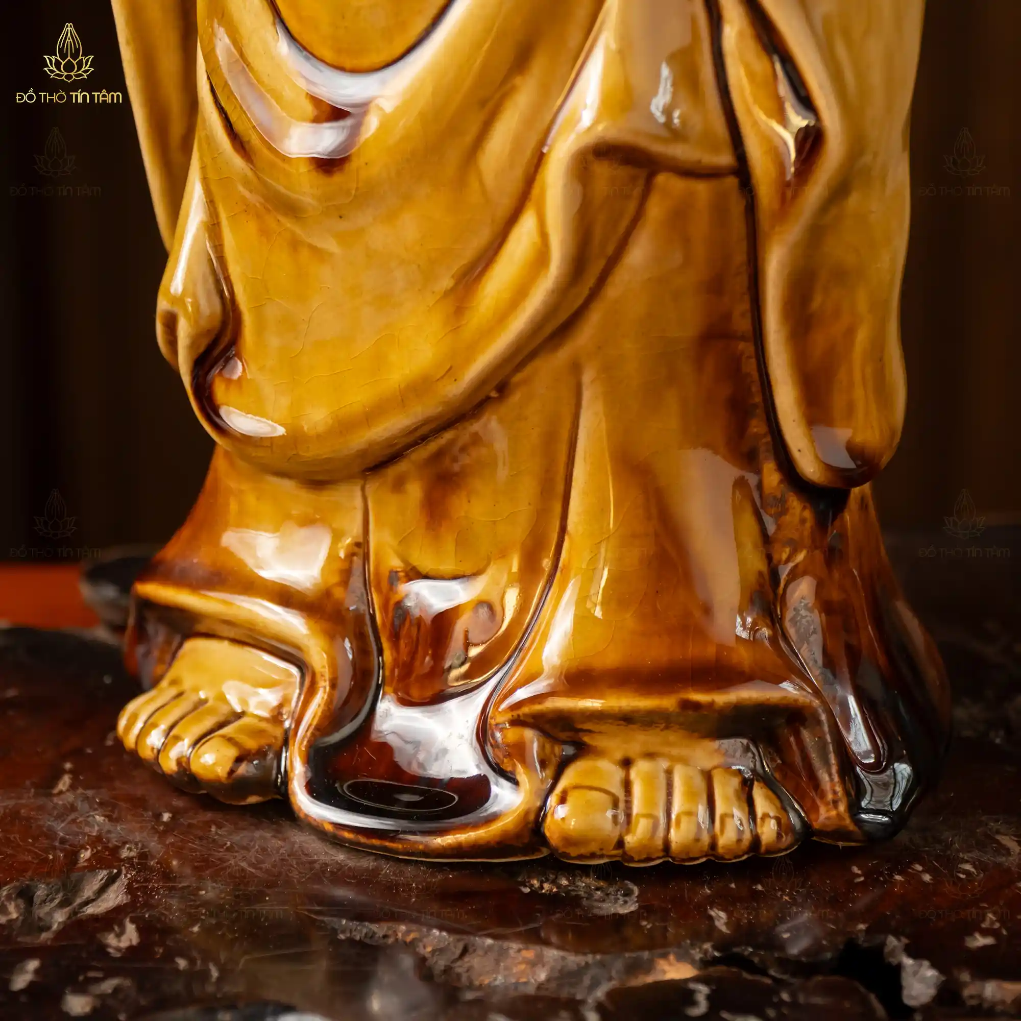Tượng Bồ Tát Địa Tạng Men Hoàng Thổ - 8 Tượng Bồ Tát Địa Tạng Men Hoàng Thổ