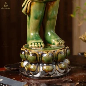 Tượng Phật Đản Sanh Men Xanh Ngọc