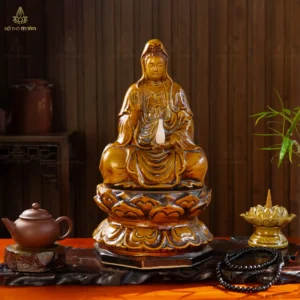 Tượng Quan Âm Bồ Tát Tọa Sen