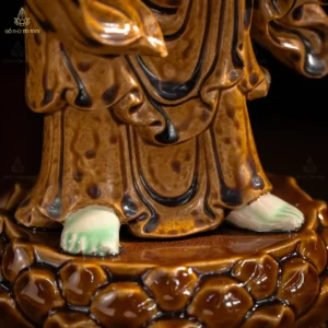Tượng Bồ Tát Địa Tạng Men Mát Bát Tràng