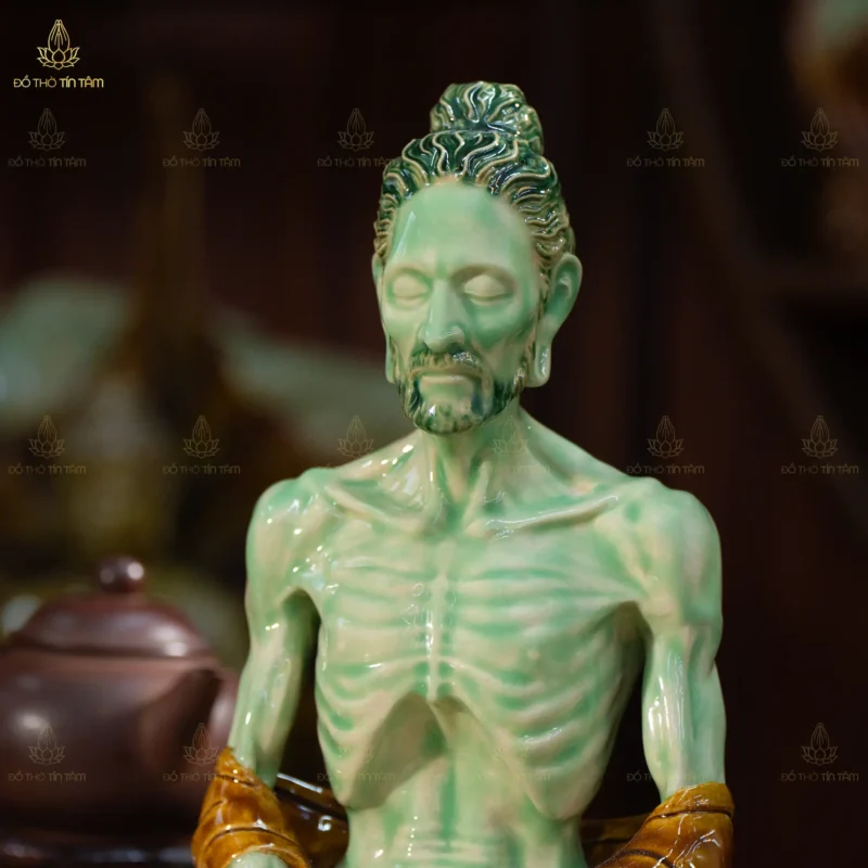 Tượng Gốm Phật Khổ Hạnh