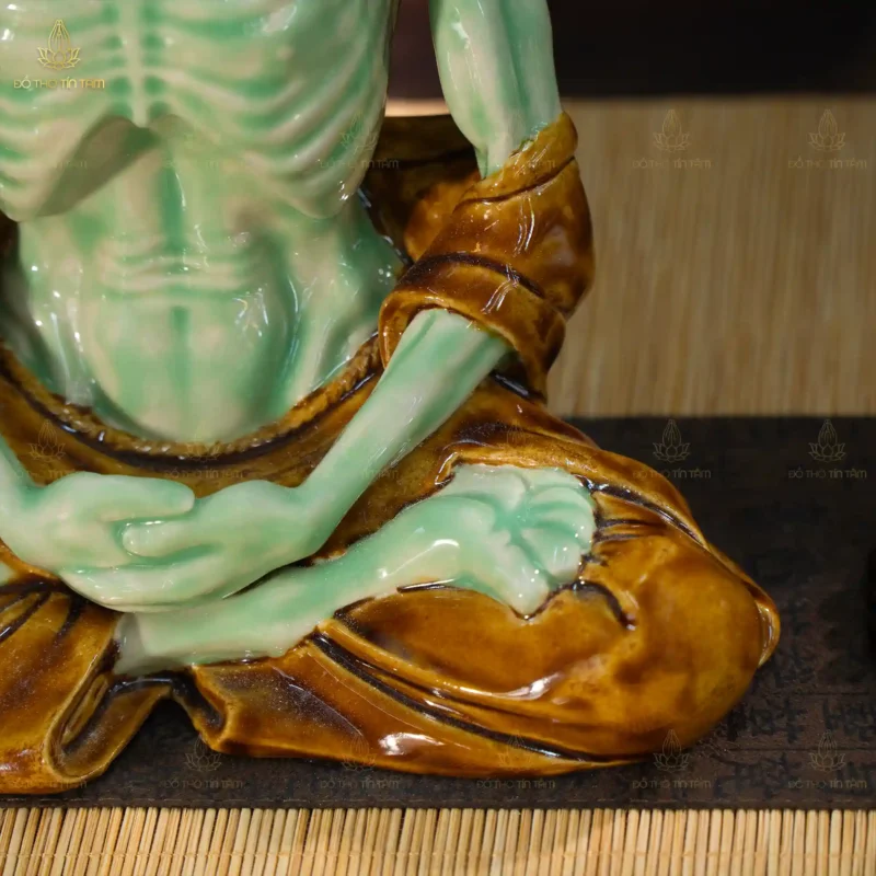 Tượng Gốm Phật Khổ Hạnh